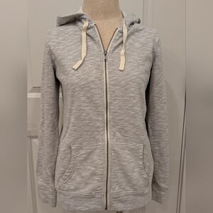 GAP Women's Light Gray Zip-Up Hoodie